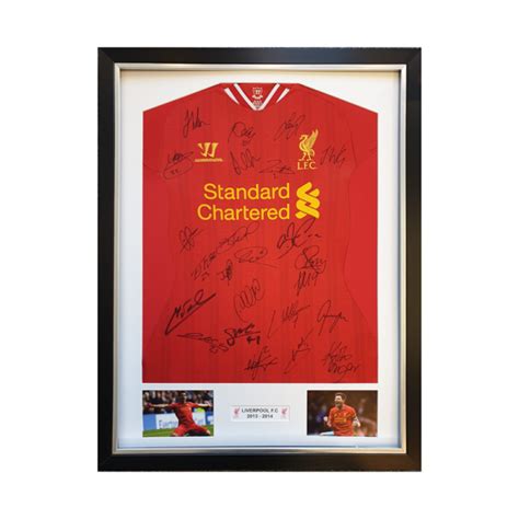 SIGNED, MOUNTED & FRAMED LIVERPOOL LEGENDS SHIRT - Rev Comps