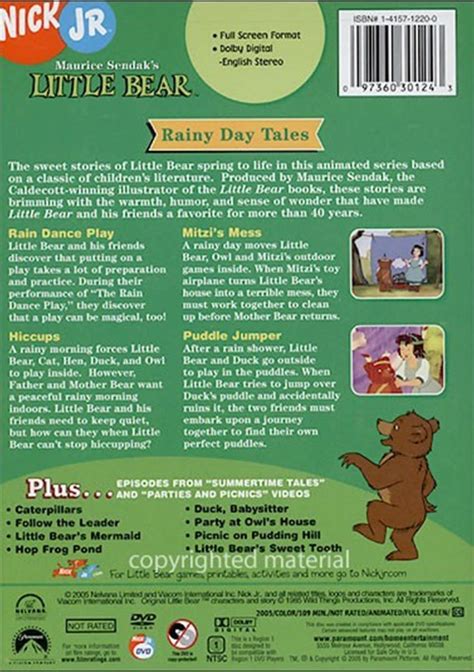 Little Bear: Rainy Day Tales (DVD 2005) | DVD Empire