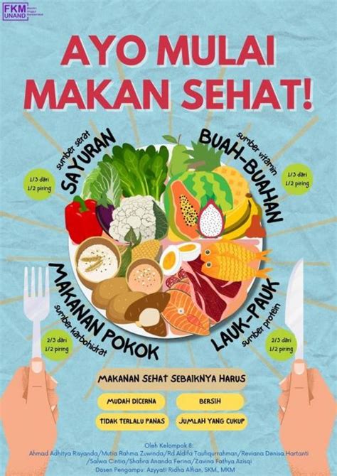 10 Contoh Poster Makanan Sehat dan Mudah Digambar : e-Kompas.ID health - e-Kompas.ID