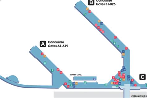 Midway airport map