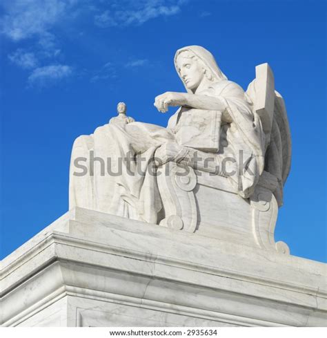 Statue Front Supreme Court Building Stock Photo (Edit Now) 2935634