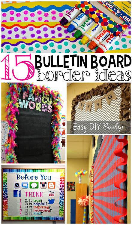 Creative Bulletin Board Borders for the Classroom - Crafty Morning