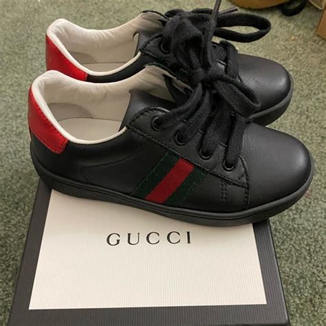 Gucci | Shoes | Toddler Gucci Sneakers Worn Once For His Birthday To ...