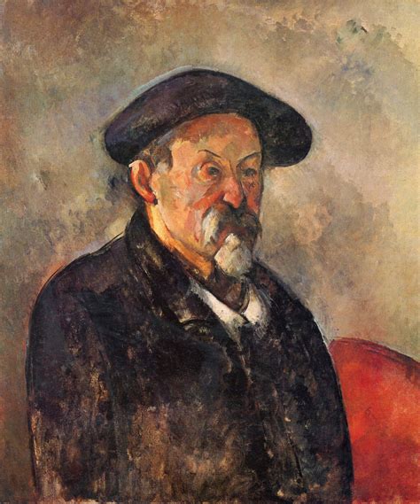 Self-Portrait with Beret - Paul Cezanne - WikiArt.org - encyclopedia of ...