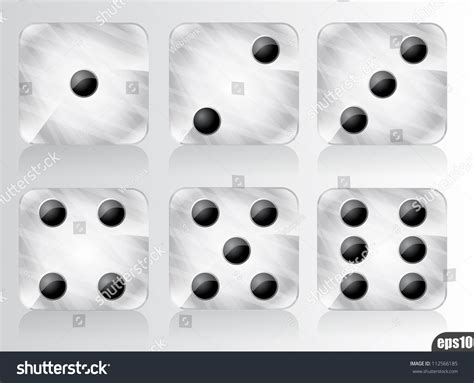 Dice Numbers Faces Set Eps 10 Stock Vector (Royalty Free) 112566185 - Shutterstock