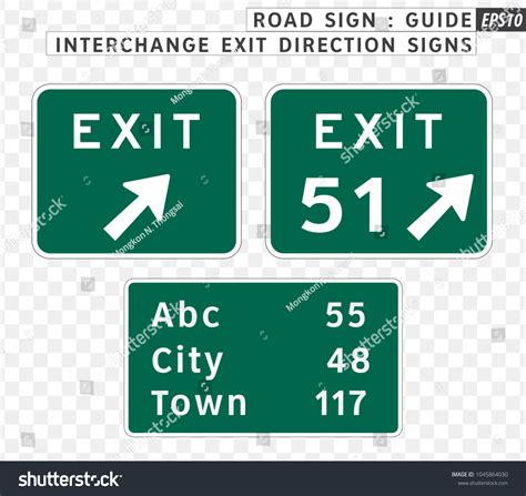 Highway Exit Sign Photos and Images | Shutterstock