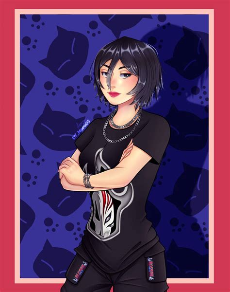 Rukia from bleach in streetwear fanart! by DtMeow05 on DeviantArt