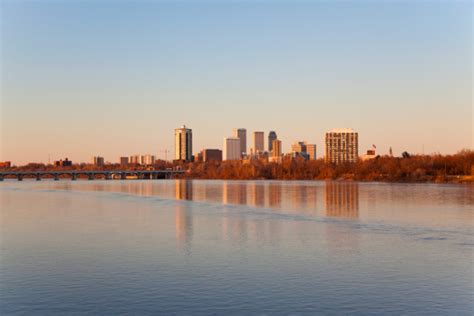 Tulsa Skyline At Sunset Stock Photo - Download Image Now - iStock