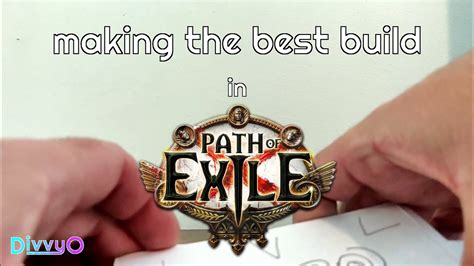 Making The Best Build In Path of Exile - YouTube