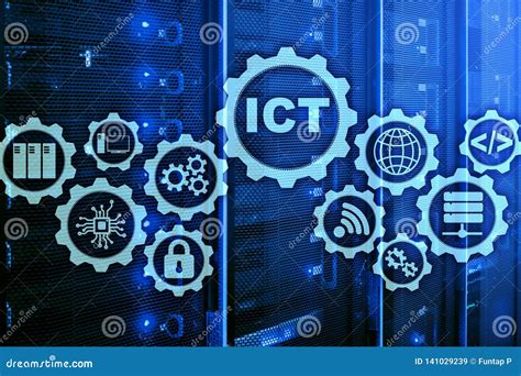 ICT - Information And Communications Technology Concept On Server Room ...