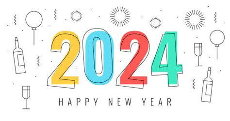 24,000+ 2024 Happy New Year Stock Illustrations, Royalty-Free Vector ...