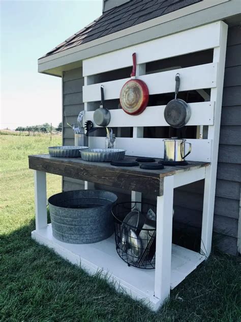 How To Make A Mud Kitchen - Tidy Little Tribe