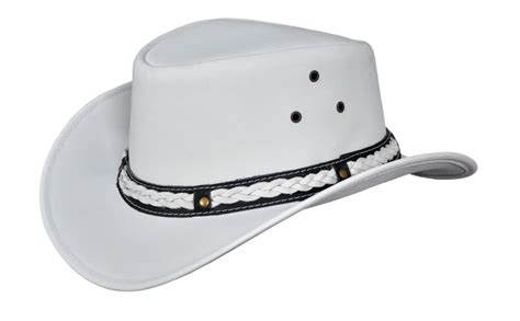 Men's White Genuine Leather Western Cowboy Hat | eBay