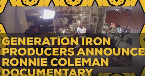 Ronnie Coleman Documentary Announced From Producers Of Generation Iron | GI News - Muscleopolis