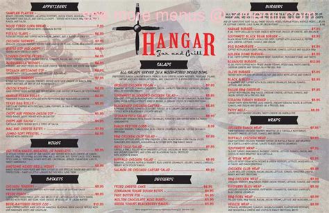 Online Menu of The Hangar Restaurant, Kalamazoo, Michigan, 49006 - Zmenu