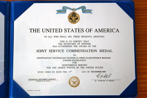 Peter's Joint Service Commendation Medal | Photo: 2008-12-21… | Flickr