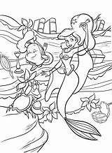 Ariel And Flounder Coloring Pages At GetColoringscom  Free Printable sketch template