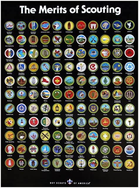 Bsa Merit Badges List Printable