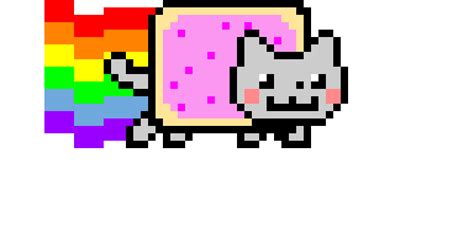 Nyan cat pixel art