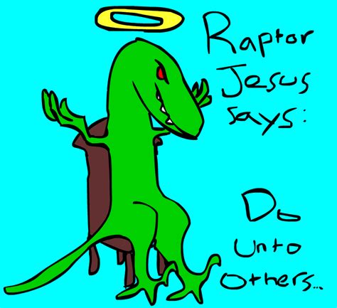 Raptor Jesus by BelligerentF on Newgrounds