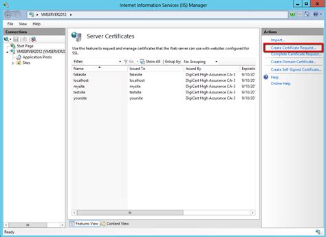 IIS 8 and 8.5 SSL Renewal Instructions -DigiCert.com