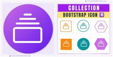 Bootstrap Collection Icon (Assembly) | Bi Bi Collection Icon Code, CSS ...