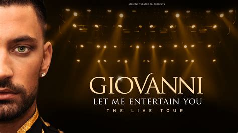 Giovanni Pernice - Let Me Entertain You Tickets | Dance Shows Tours ...