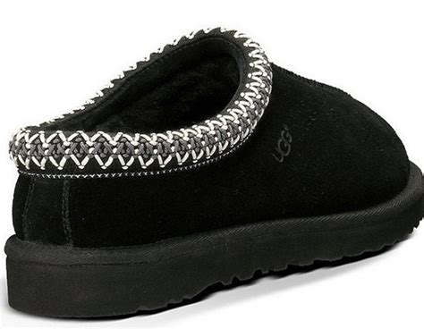 UGG Women's Tasman Black Suede Slipper - Continental Shoes