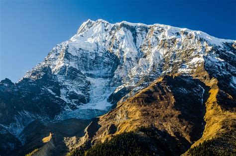 Annapurna III summit. stock photo. Image of area, himalayan - 219048824