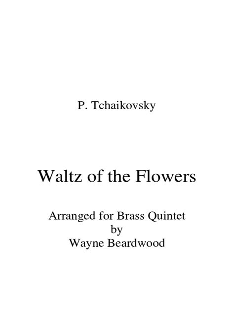 IMSLP318227-PMLP03607-Waltz of The Flowers Score | PDF | Music ...