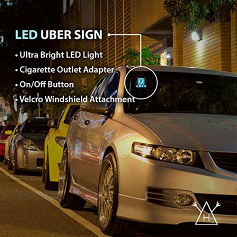 LED UBER Sign – Light Up Uber Sign – Uber Glow Sign – UBER Driver Sign ...