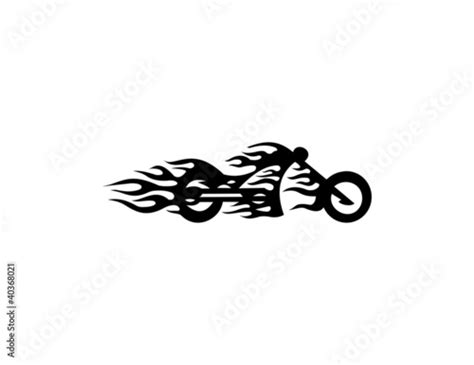 motorcycle flame Stock Vector | Adobe Stock