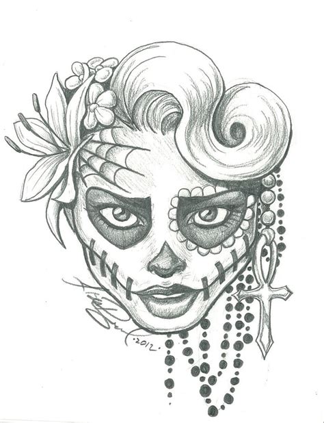 Sugar Skull Two by LeelaB on DeviantArt