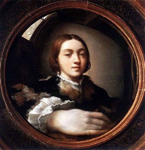 Self-portrait in a convex mirror by Francesco Parmigianino ️ - Parmigianino Francesco