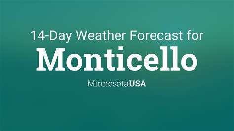 Monticello, Minnesota, USA 14 day weather forecast