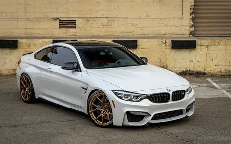 Download wallpapers BMW M4, 2017, F83, white luxury coupe, bronze wheels, tuning m4, sports cars ...