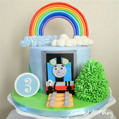 The Making of a Thomas the Tank Engine Cake – Grated Nutmeg