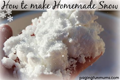 How to make Homemade Snow - it's easy to make your own Snow at home ...