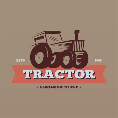 Farm tractor logo design template 21058046 Vector Art at Vecteezy