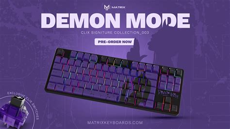 CLIX DEMON MODE | Matrix Keyboard Design :: Behance