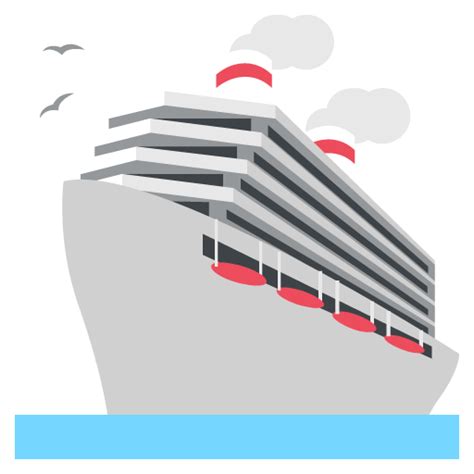 Passenger Ship Emoji for Facebook, Email & SMS | ID#: 1767 | Emoji.co.uk