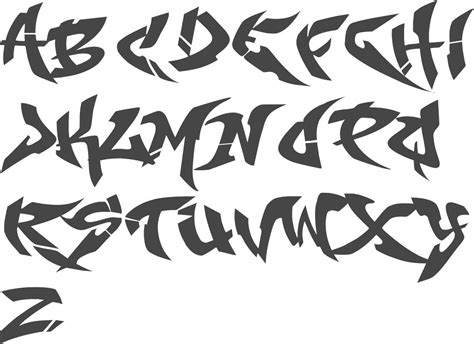 Graffiti Wildstyle Font Myfonts Spraypaint Typefaces | Alfabeto de ...