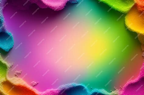 Premium AI Image | A colorful background with a rainbow and the word rainbow on it.