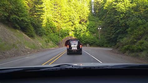 Oregon Hwy 26 tunnel Coastal Range heavy traffic. - YouTube