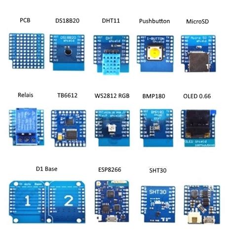 Buy Wemos D1 mini Pro - 15 in 1 Sensor Kit online for less | Funduinoshop