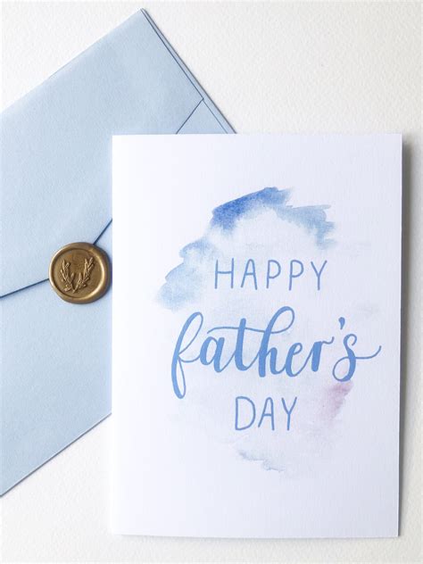 Free Printable Father’s Day Card - Inkberry Calligraphy