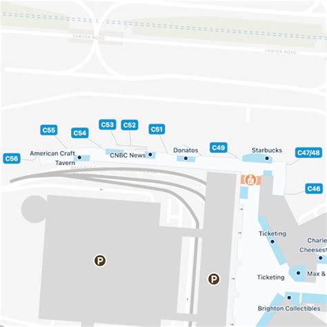 Columbus Airport Concourse C Map & Guide