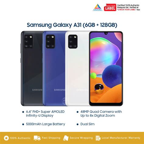 Samsung Galaxy A31 6GB RAM + 128GB Price & Spec In Malaysia