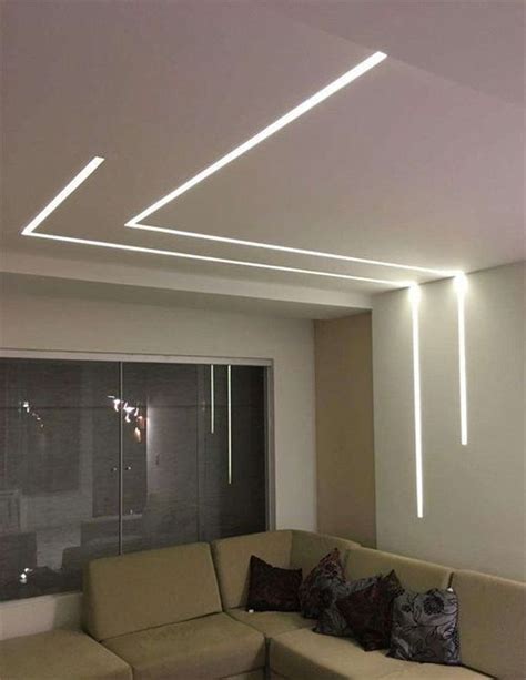 37 Unique And Simple Ceiling Design | Design de teto falso, Iluminação sala de estar, Design de ...