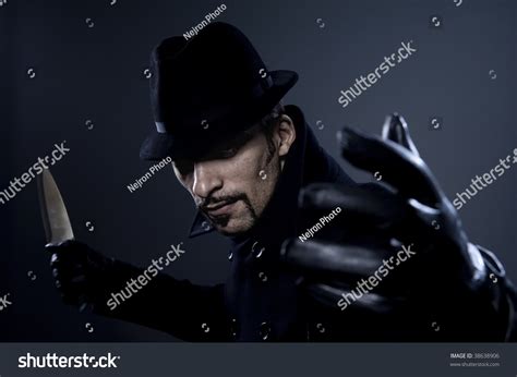 Scary Man With A Knife Stock Photo 38638906 : Shutterstock